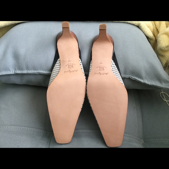 Sesto Meucci Size 10M Black/White Heels - Picture 2 of 4